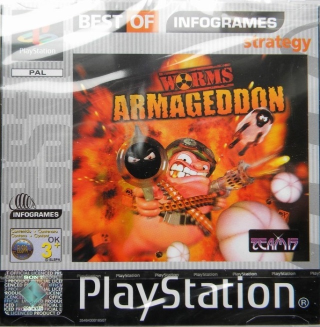 worms armageddon ps1 cover